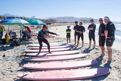 Instructions before surfing